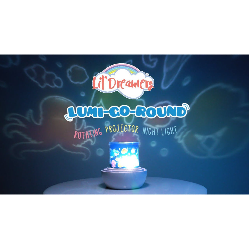 Lil Dreamers Night Light Lumi-Go-Round Ocean Rotating Projector